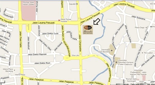 Peta Lokasi Grandia Restoran Bandung
