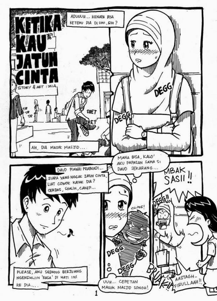 Komik bergambar ketila kau jatuh cinta hal 1