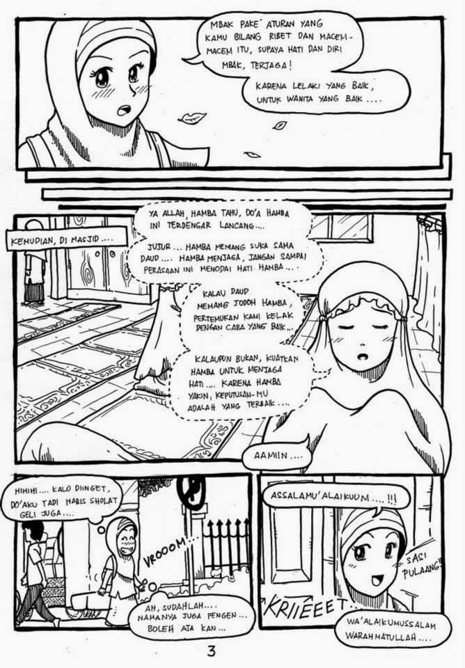 Komik bergambar ketika kau jatuh cinta hal 3