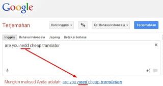 Google Translate Sebagai Pemeriksa Ejaan Kata Google Translate Sebagai Pemeriksa Ejaan Kata