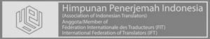 Spanduk Logo HPI Himpunan Penerjemah Indonesia Association of Indonesian Transaltors