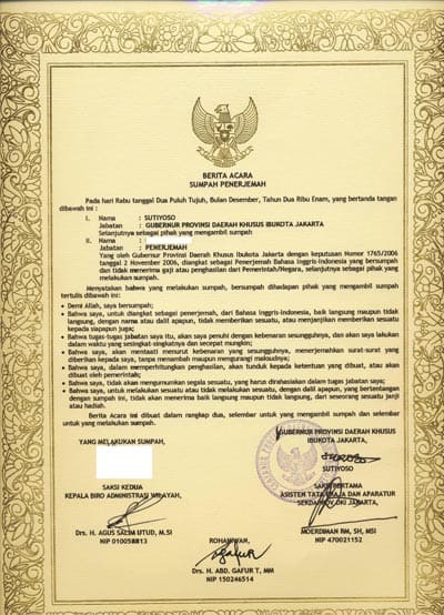 Sertifikat Penerjemah Tersumpah 2006 indotransmedia com