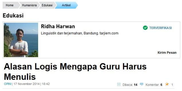 Profil kompasiana ridha h