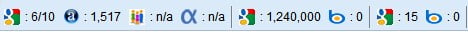 Ranking Kompasiana Webrank toolbar