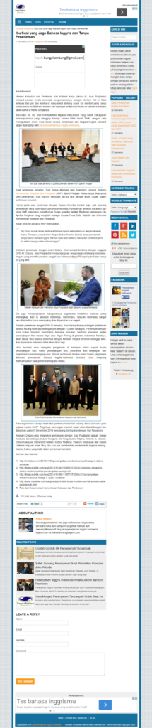 Contoh halaman kiriman tunggal tema nichelite adsensia di tarjiem.com (klik gambar untuk memperbesar)