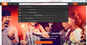 Cara mencari lagi di soundcloud.