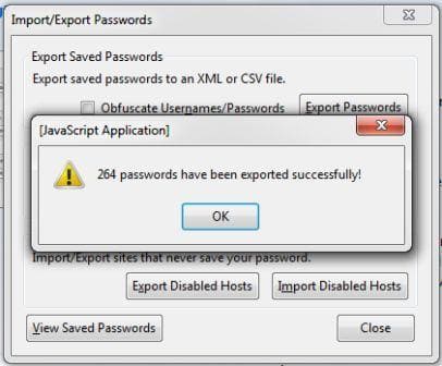 Ada 264 SandiCara menyimpan passwords di mozilla firefox