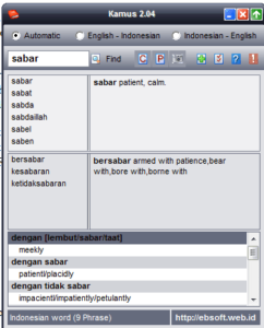 Kamus Bahasa Inggris Indonesia 2.04