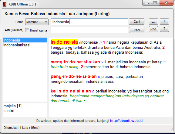 kamus bahasa kbbi luring ebta indonesia