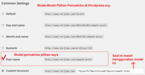 Permalinks terbaik versi tarjiem dan beberapa pilihan model lainnya.