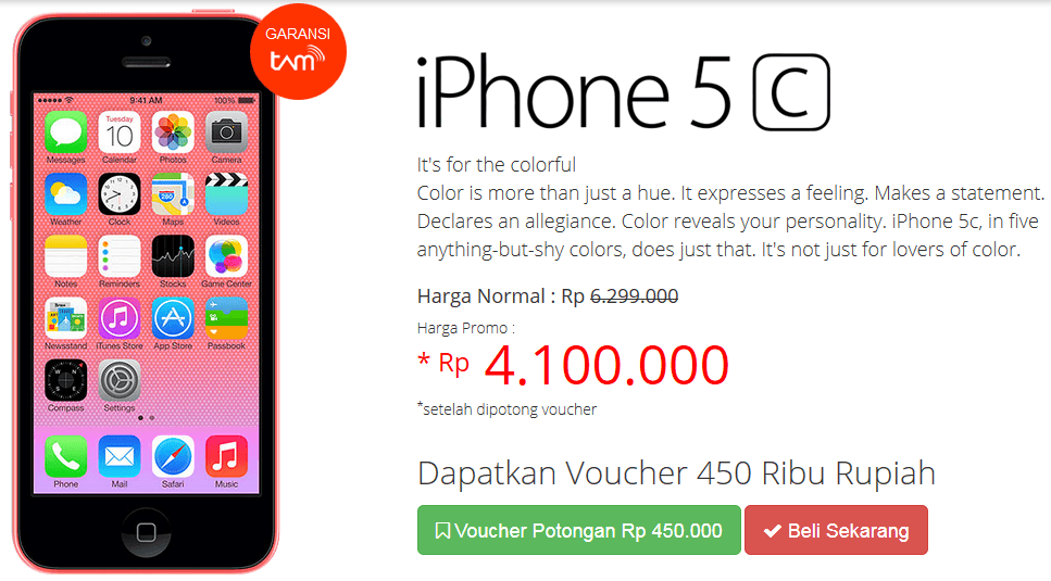Apple iPhone 5C 8GB