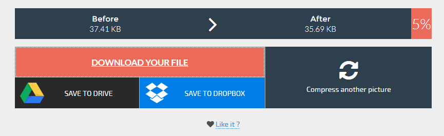 Losslessly compressing di compressor.io