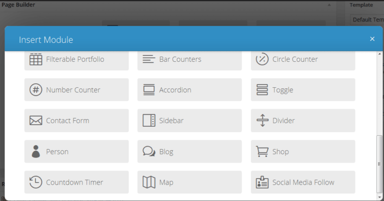 Beberapa modul divi elegant themes