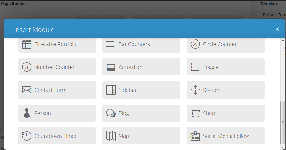 Beberapa modul divi elegant themes