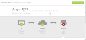Hosting Namecheap Error 523 Connection timed out