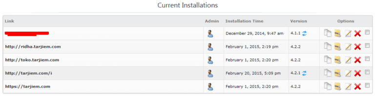 Daftar subdomain tarjiem