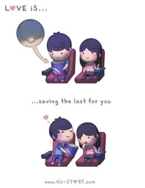 Komik Cinta itu adalah berbagi-komik bergambar