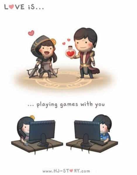 Komik Cinta itu adalah bermain- komik cinta dan persahabatan percintaan