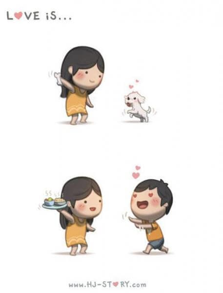 Komik Cinta itu adalah memberi