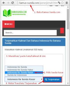 Cara Translate Bahasa Sunda Kasar Online Dengan Kamus