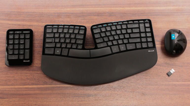 MICROSOFT Sculpt Ergonomic Desktop USB via Cnet.com