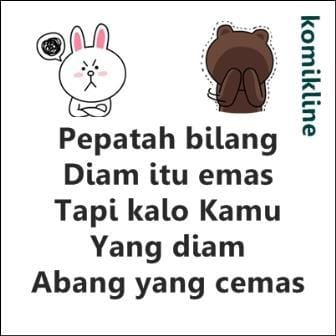 Pepatah Kata Mutiara Bijak Diam Itu Emas Kartun via Komikline.com