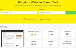 Pingdom Beranda Tarjiem Tema Stargazer Juli 2016