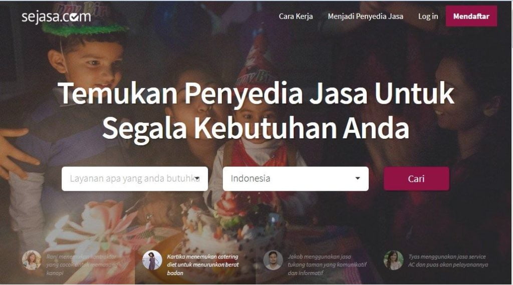 Beranda Sejasa.com " Temukan Penyedia Jasa Untuk Segala Kebutuhan Anda"