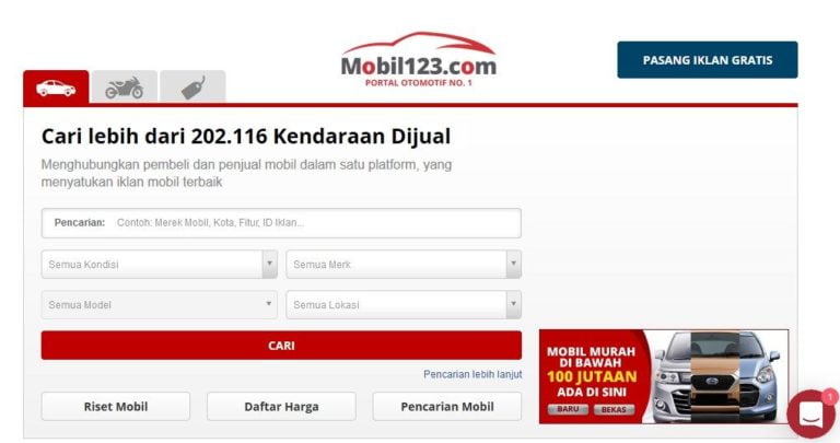 Beranda Bobil123.com Pasang Iklan Mobil Gratis