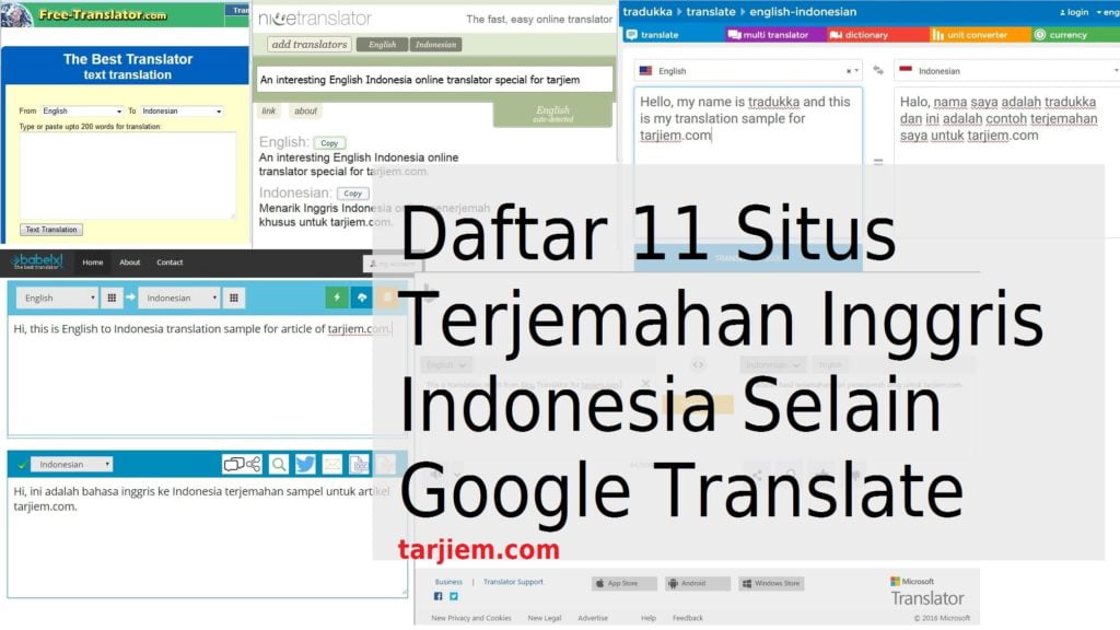 Google translate inggris indonesia dan sebaliknya disebut