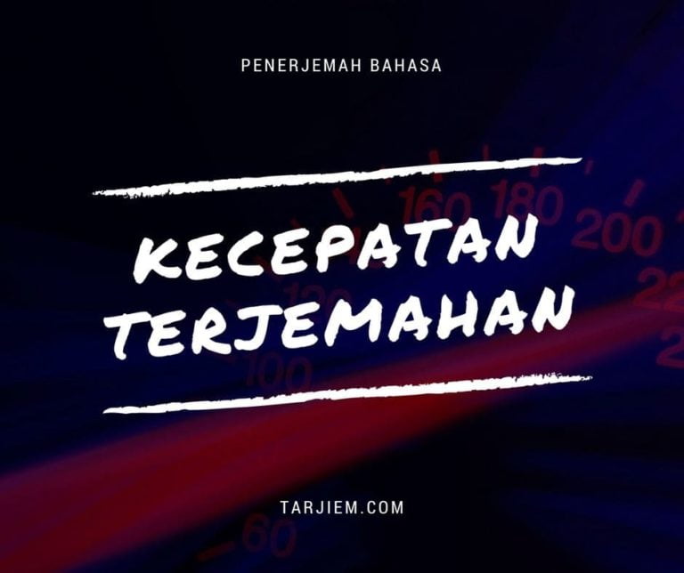 Kecepatan Terjemahan Seorang Penerjemah Bahasa Teks (Translator)