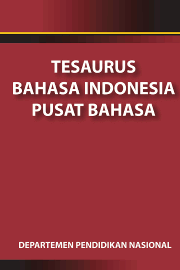Tesaurus Bahasa Indonesia Pusat Bahasa Logo Tulisan Merah Sampul Buku