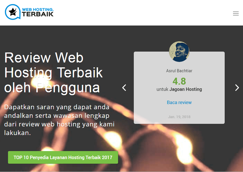 Beranda Depan WebHostingTerbaik.id