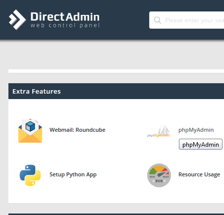 Cara Masuk phpMyAdmin MySQL Dari Panel Kontrol DirectAdmin Share Hosting Cara Masuk phpMyAdmin MySQL Dari Panel Kontrol DirectAdmin Share Hosting