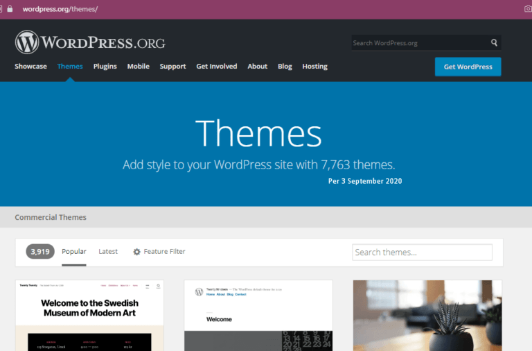 Tema WordPress.org Repositori 7.763 per 3 September 2020-themes wp