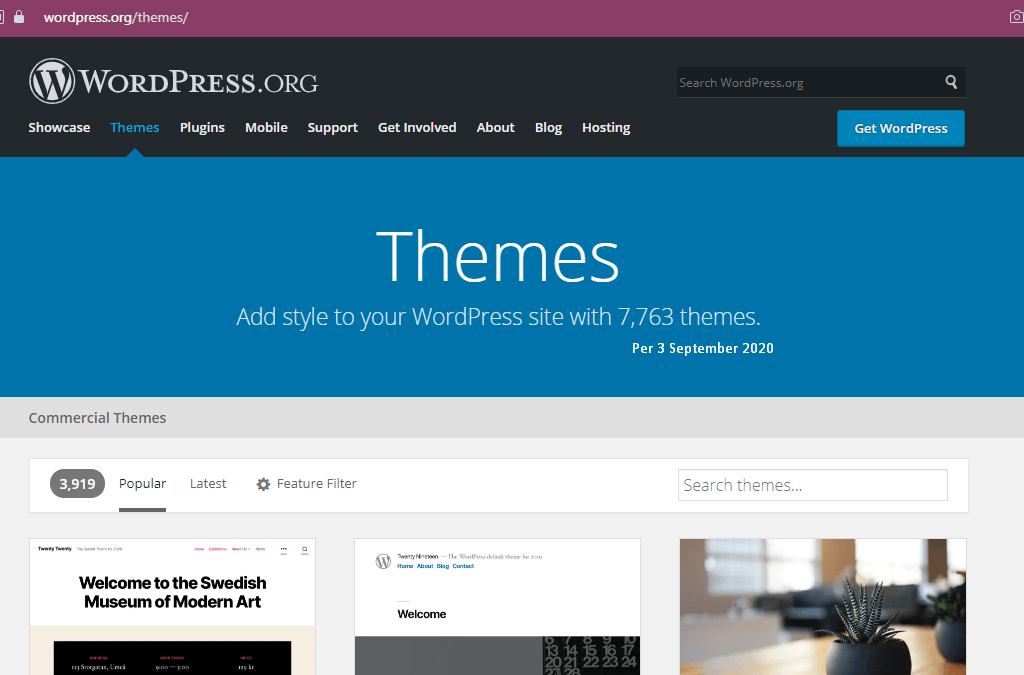 Tema WordPress.org Repositori 7.763 per 3 September 2020-themes wp