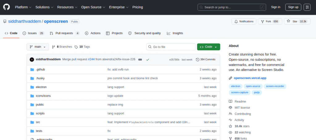 OpenScreen, Screen Recorder, Perekam Layar Komputer/PC Gratis Alternatif Zoom atau Loom