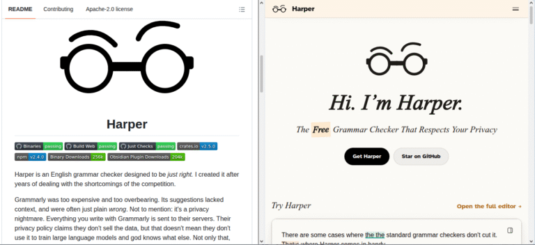 Harper, alternatif Grammarly yang Gratis